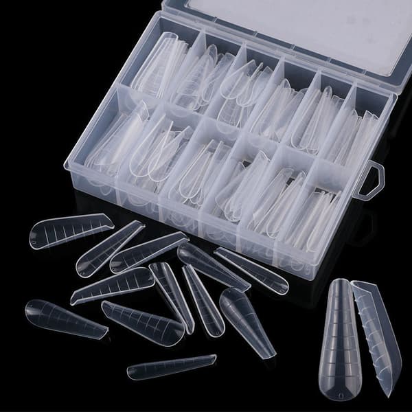 120 stk. Dual System Negleforme Poly Uv Gel Finger Extension Kunstig Manicure