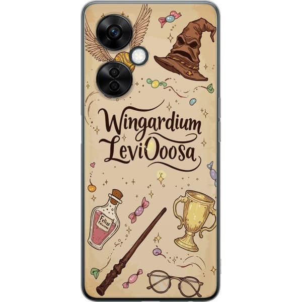 Kompatibel Mobilcover til OnePlus Nord CE 3 Lite Harry Potter Wingardium Leviosa magiske ikoner tryllestav Gylden Kugle Potter illustration