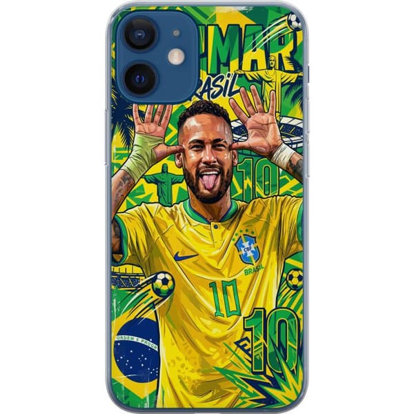 Yhteensopiva Puhelinkuori Apple iPhone 12 mini Värikäs Neymar-motiivi brasilialaisella jalkapallolla ja urheilullisella energialla faneille