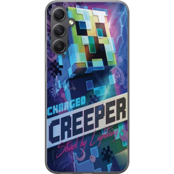 Samsung Galaxy A05s Genomskinligt Skal Minecraft Creeper