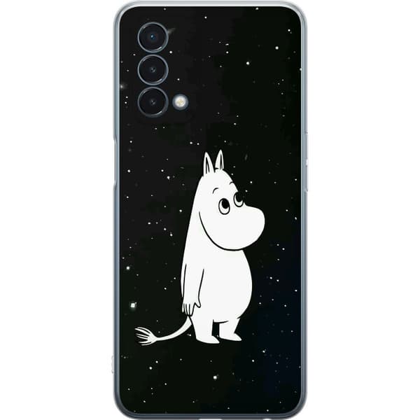 Kompatibel Mobilcover til OnePlus Nord N200 5G Mummi-karakter foran en stjerneklar himmel med en rolig atmosfære og mørk baggrund
