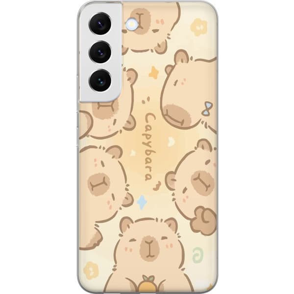 Kompatibel Mobilcover til Samsung Galaxy S22+ 5G Capybara Cuties Pastell Design søde kapibaraer i bløde farver sød varm stil med charme og legende en