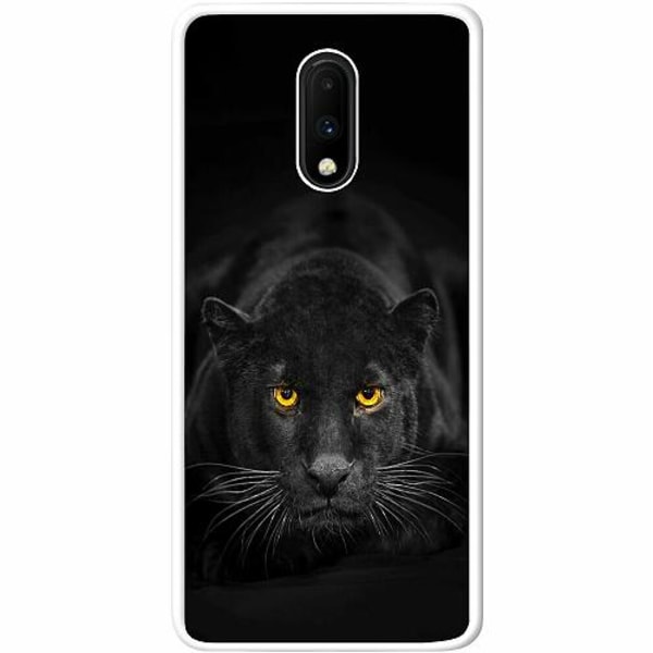 Oneplus 7 Soft Case (vit) Panther