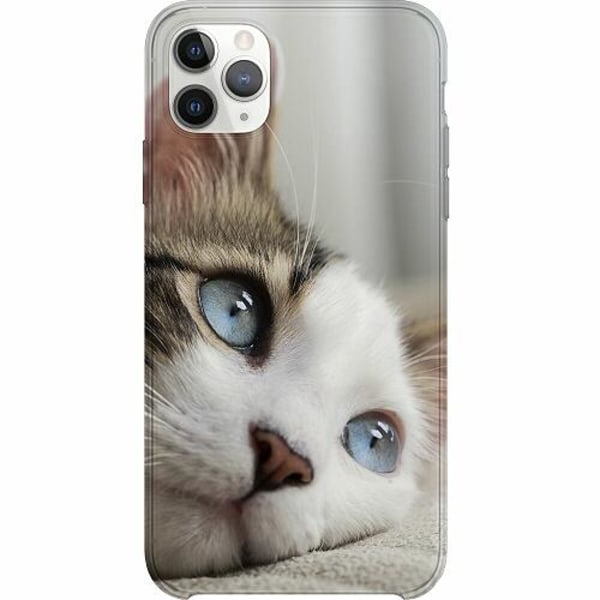 Apple Iphone 11 Pro Max Thin Case Cat With Beautiful Blue Eyes