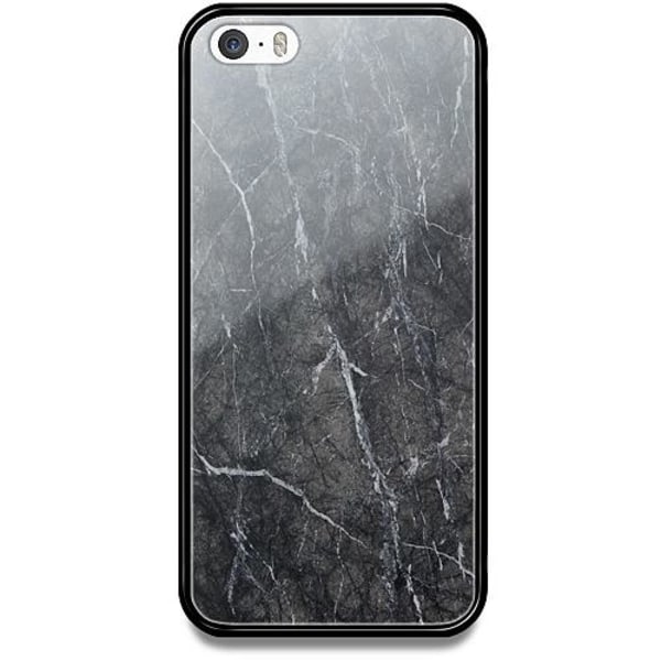Köp Apple iPhone 5 / 5s / SE Svart Mobilskal med Glas Marmor Svart | Fyndiq