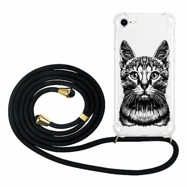 Apple Iphone 7 Glam. Case Band Guld Katt