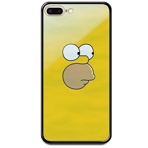 Apple Iphone 8 Plus Svart Mobilskal Med Glas Homer Simpson