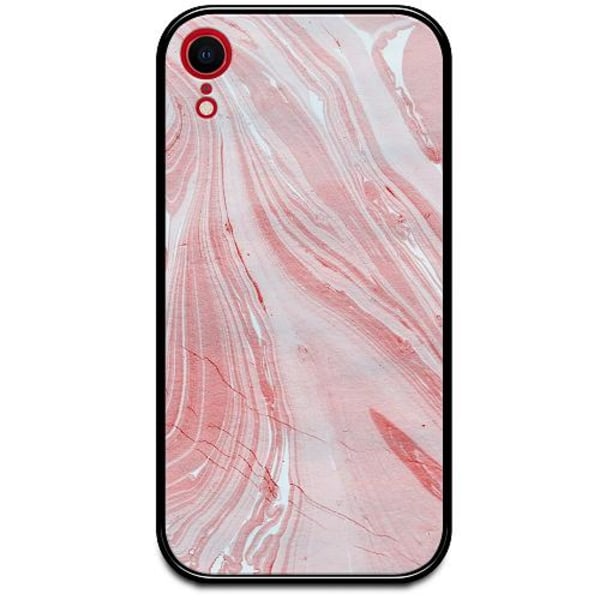 Apple Iphone Xr Svart Mobilskal Med Glas Carved Coral