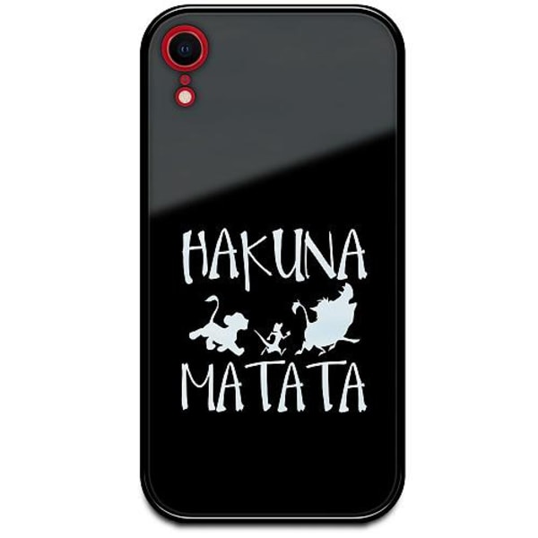 Apple Iphone Xr Svart Mobilskal Med Glas Hakuna Matata