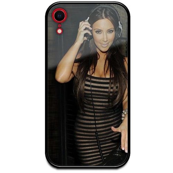 Apple Iphone Xr Svart Mobilskal Med Glas Kim Kardashian