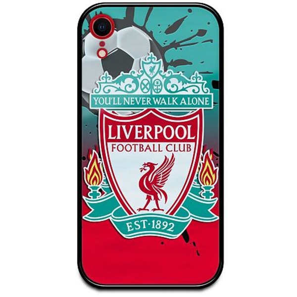 Apple Iphone Xr Svart Mobilskal Med Glas Liverpool