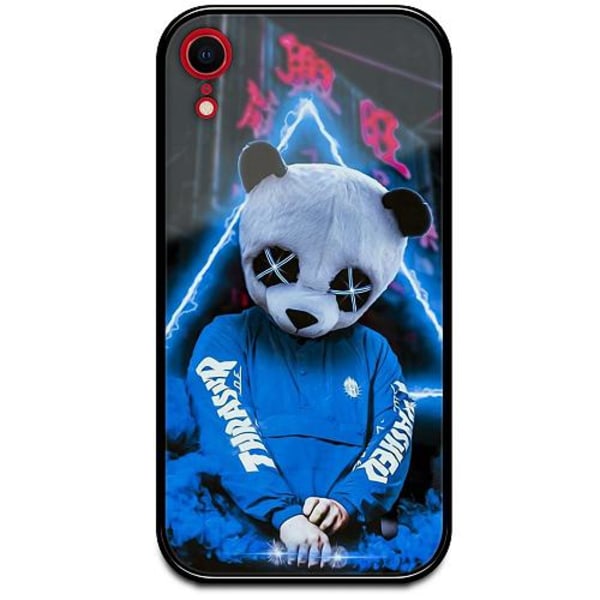 Apple Iphone Xr Svart Mobilskal Med Glas Panda