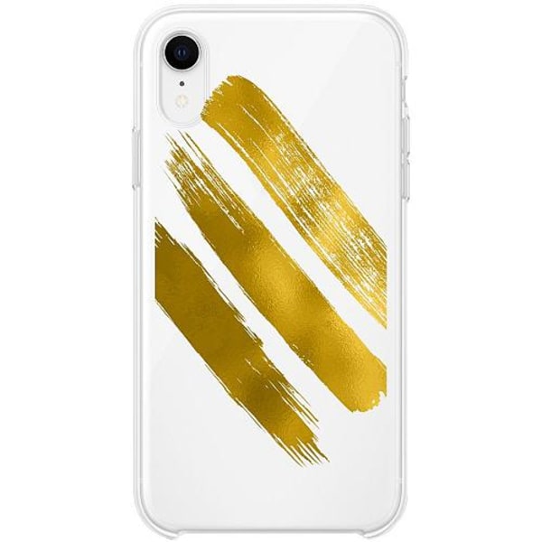 Apple Iphone Xr Firm Case Gold Brush