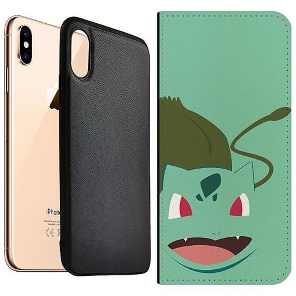 Apple Iphone Xs Max Magnetic Wallet Case Pokémon - Bulbasaur