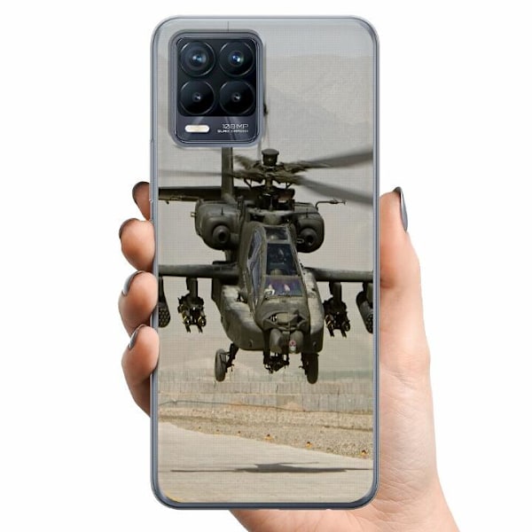 Realme 8 Tpu Mobilskal Ah-64 Apache Attack Helicopter