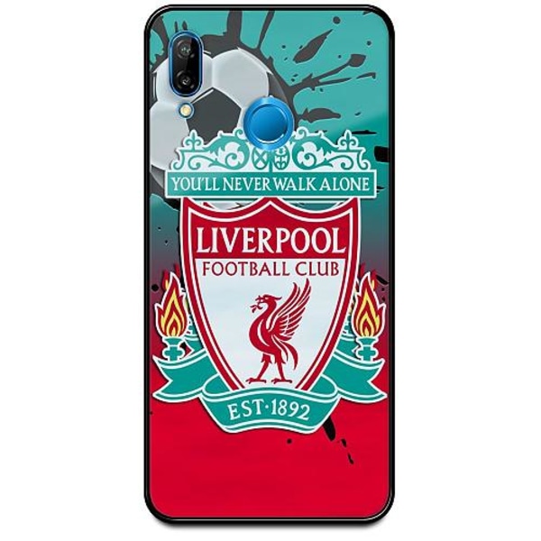 Huawei P20 Lite Svart Mobilskal Med Glas Liverpool