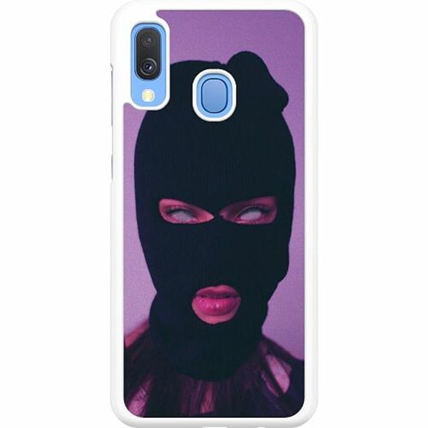 Samsung Galaxy A40 Hard Case (vit) Purple Mask