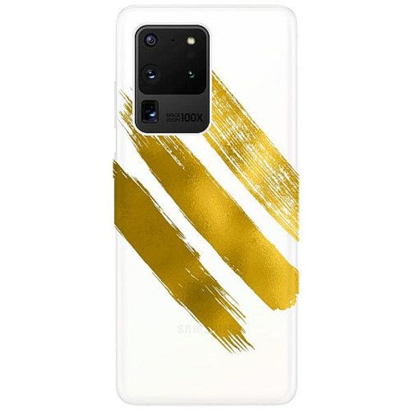 Samsung Galaxy S20 Ultra Thin Case Gold Brush