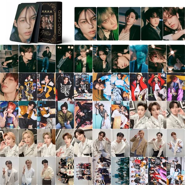 Nytt 55 stk Kpop Stray Kids Five Stars Nytt Album Lomo Kort 5 Stars Fotokort Straykids Fotokort Sett Fans Gave