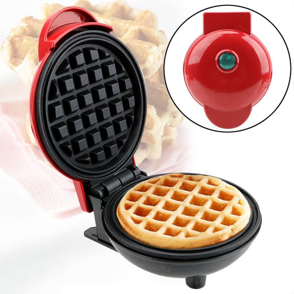 Hjerteformet vaffeljern - Hjemmebrødbaker, pannekakemaker, mini bakekake vaffeljern, sandwich frokostmaker
