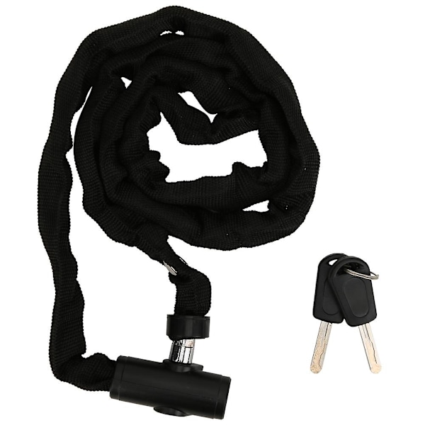 Antistöld Sykkelkjedelås Bærbar Forlenget Sikkerhet for Motorsykkel Elektrisk Scooter 1,2 m