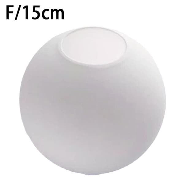 Mat Hvid Globe Glas Lampeskærm Udskiftning Rundt Cover 15cm One-size