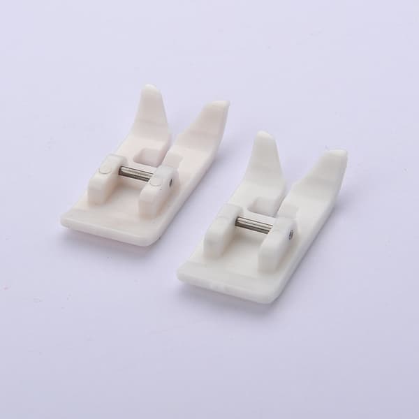 2 stk Non-Stick Teflon Presser Foot for Sewing Machine Snap-On System for Singer, Janome, Brother, Toyota Elna.