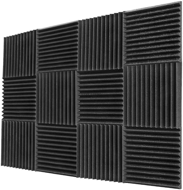 12 kpl 300x300x25mm akustiset vaahtomuoviset äänieristyspaneelit Ktv-baarin äänieristysstudioon kiilat äänieristysseinäpaneelit