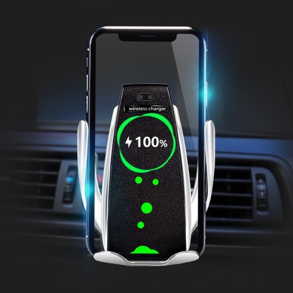 Smart Mobilhållare till Bil med Trådlös Qi Laddare d97b | Fyndiq
