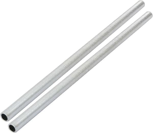 Lampe-rørnippel, M10 gevind 255 mm længde hul lampe reparation del hardware til