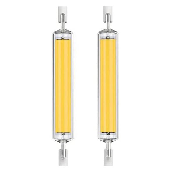 R7S LED Pære 118mm 20W Dimbar, Varmhvit 3000K 3000LM, Lineær Erstatning J118 300W Halogenlampe, 360 Graders Belysning, Flimmerfri, R7S OCB LED Rør