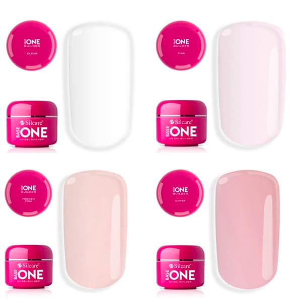 Base one - Builder / building gel 15g - 17 forskjellige - UV gel - Silcare