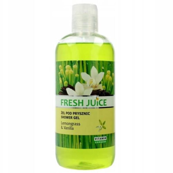 Fresh Juice Shower Gel - Cream Citrongræs & Vanilje 500ml