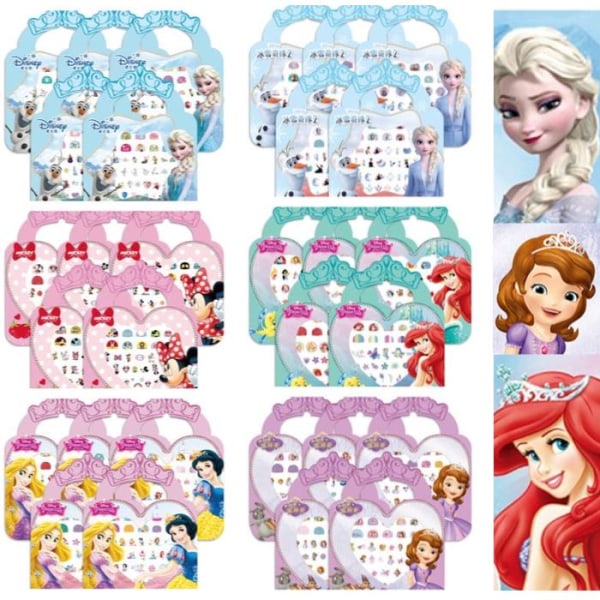 Otego Disney Prinsesser Craft Makeup - Negle Sticks 100 Stk Multicolor Elsa 1