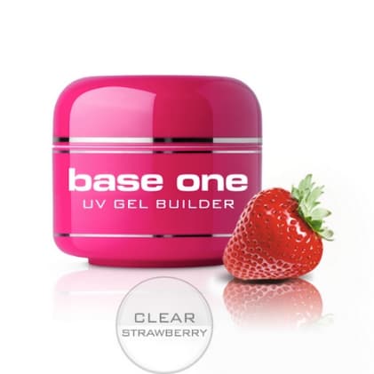 Base one - Aroma - Clear strawberry pink 15g UV-gel