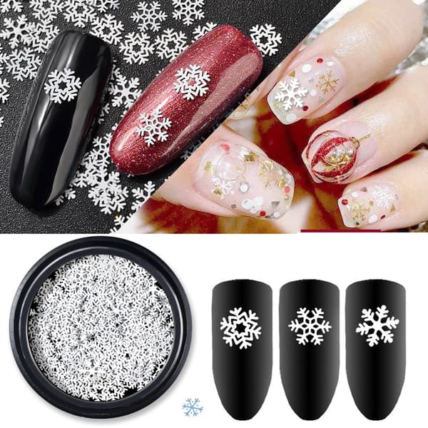 1. krukke julepynt snøflak spiker glitter