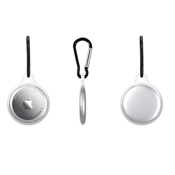 Airtag-skall - TPU Clear - med nøkkelring - Protective Sleeve Case