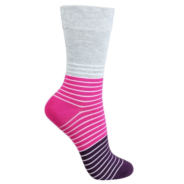 Life Wear® Bamboo Bambustrumpor Dam 3-pack Grå/cerise/lila 35-38