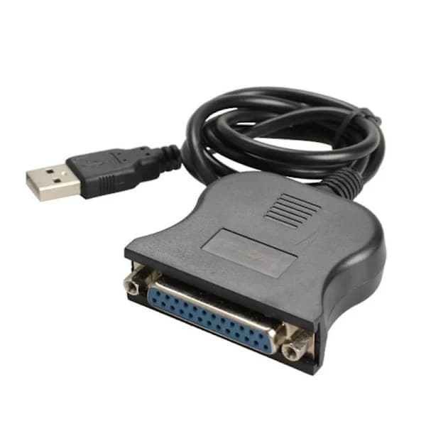 USB-hann til 25-hunn port skriver parallell omformer kabel 25pin adapter ledning