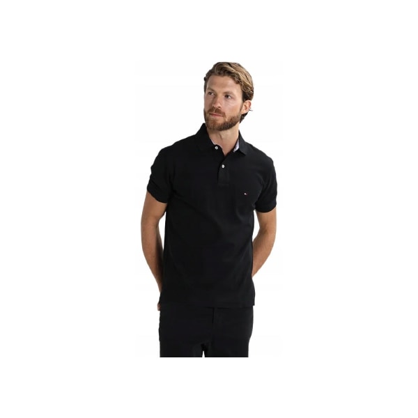 Tommy Hilfiger T-shirts Polo Regular Fit Sort 169 - 173 Cm/s