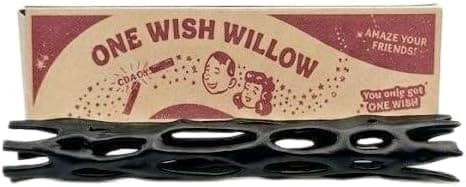 One Wish Willow Stick og boks, 3D-printet ønskestav for filmfans, morsom festnyhet for barn og voksne