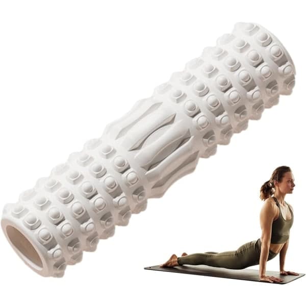 Foam roller for trening, medium tetthet EVA massasje fitness roller | Treningsmassasjerulle for avslapning av ben, armer og muskler, treningsutstyr