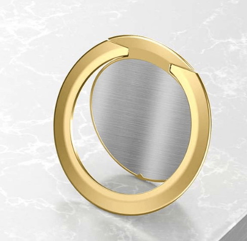 2 stk. ultratynn metallringspenne magnetisk ringspenne mobiltelefon ringholder bilmagnetisk multifunksjonell ringspenneholder