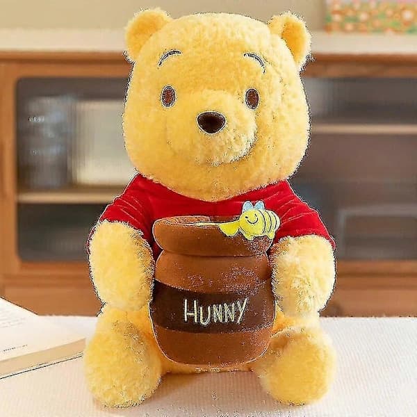 Ny Winnie the Pooh Plysj Søt Tegneserie Fylt Plysj Stor Bjørn Dukke Anime Plysjpute Leker Honningkrukke Pooh Barn For Gave