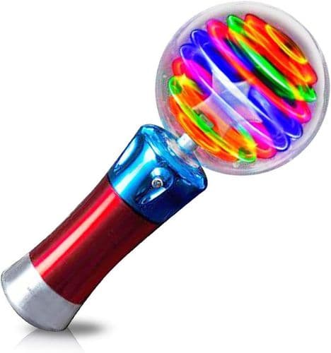 Håndholdt LED-roterende pinne magisk tryllestav leketøy LED-roterende pinne blinkende lyspinne barnas