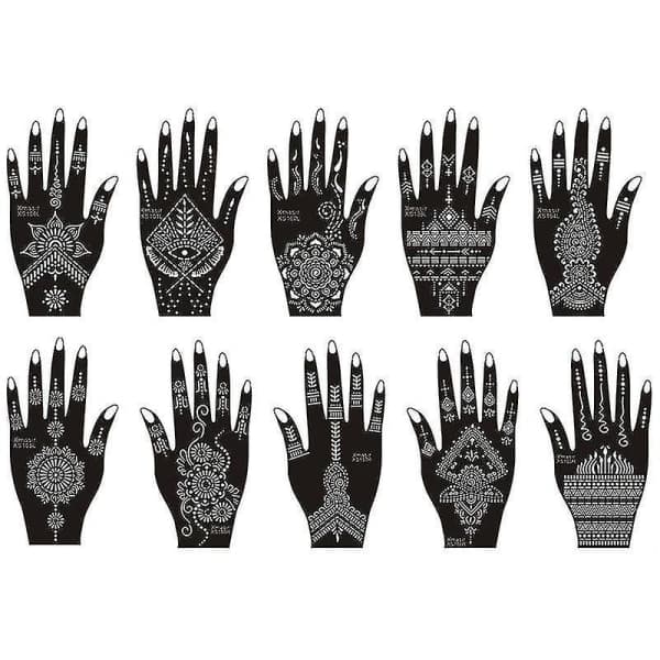 Henna Tattoo Stencil Kit (tilfældig stil)