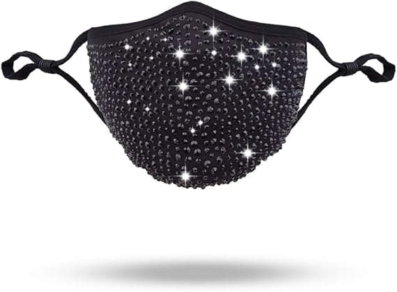 Halloween-maske for kvinner - Rhinestone-maske for kvinner