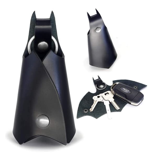 Herre nøkkelring, 1 Batman nøkkelring i kunstlær, unisex nøkkelring