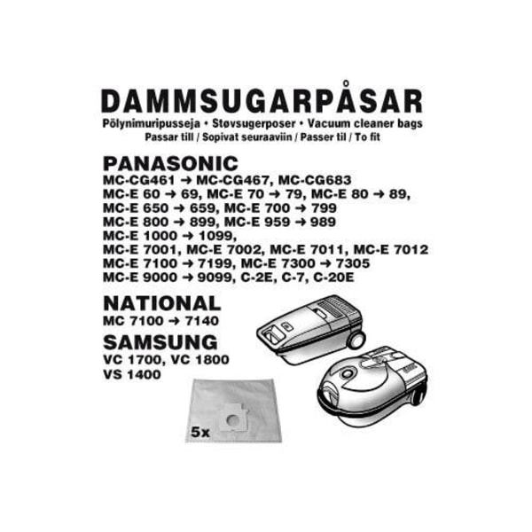 Champion Dammpåsar Panasonic