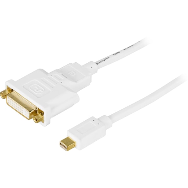 DELTACO Deltaco Mini Displayport Till Dvi-i Kabel, Ha-ho, 1m, Vit (dp-dv